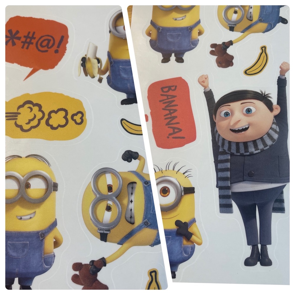Minion Rise of the Gru wall decals